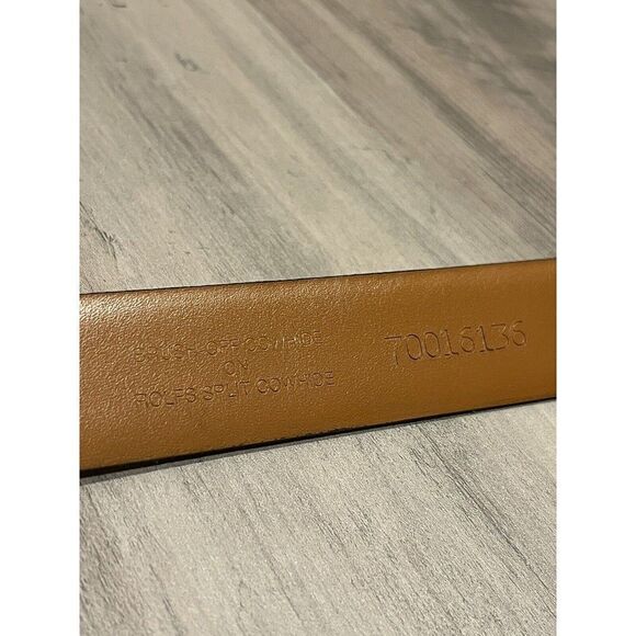 Rolf’s Brown Cowhide Leather Belt Men’s Size 36 Vintage - Picture 7 of 9